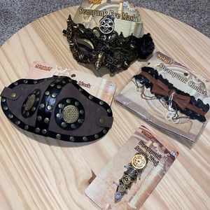 STEAMPUNK LOT OF 4 NEW ITEMS NWT